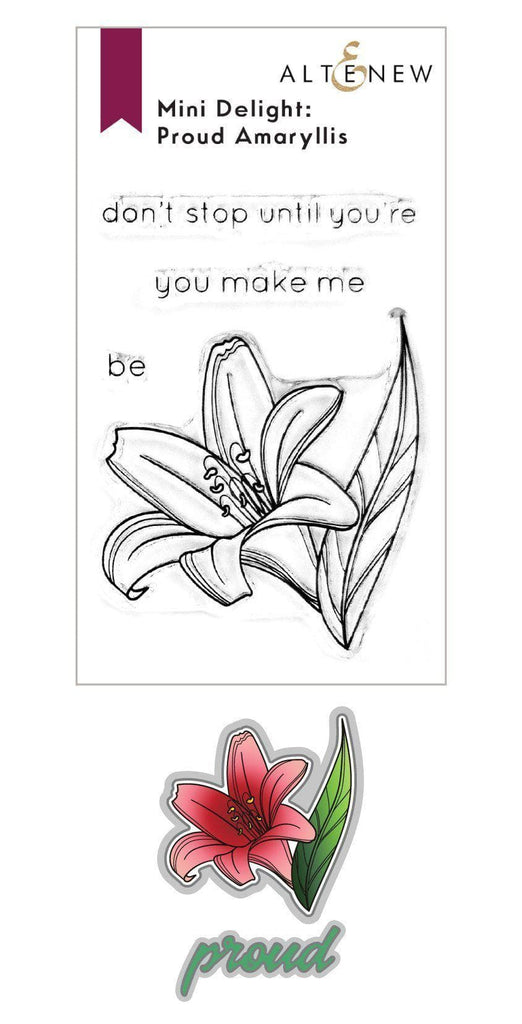 Mini Delight : Ensemble de tampons et matrices Proud Amaryllis