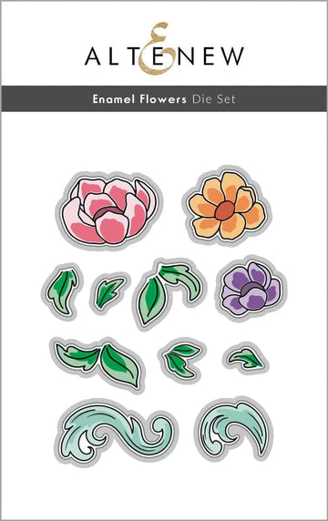 Enamel Flowers Die Set – Bumbleberry Papercrafts Ltd
