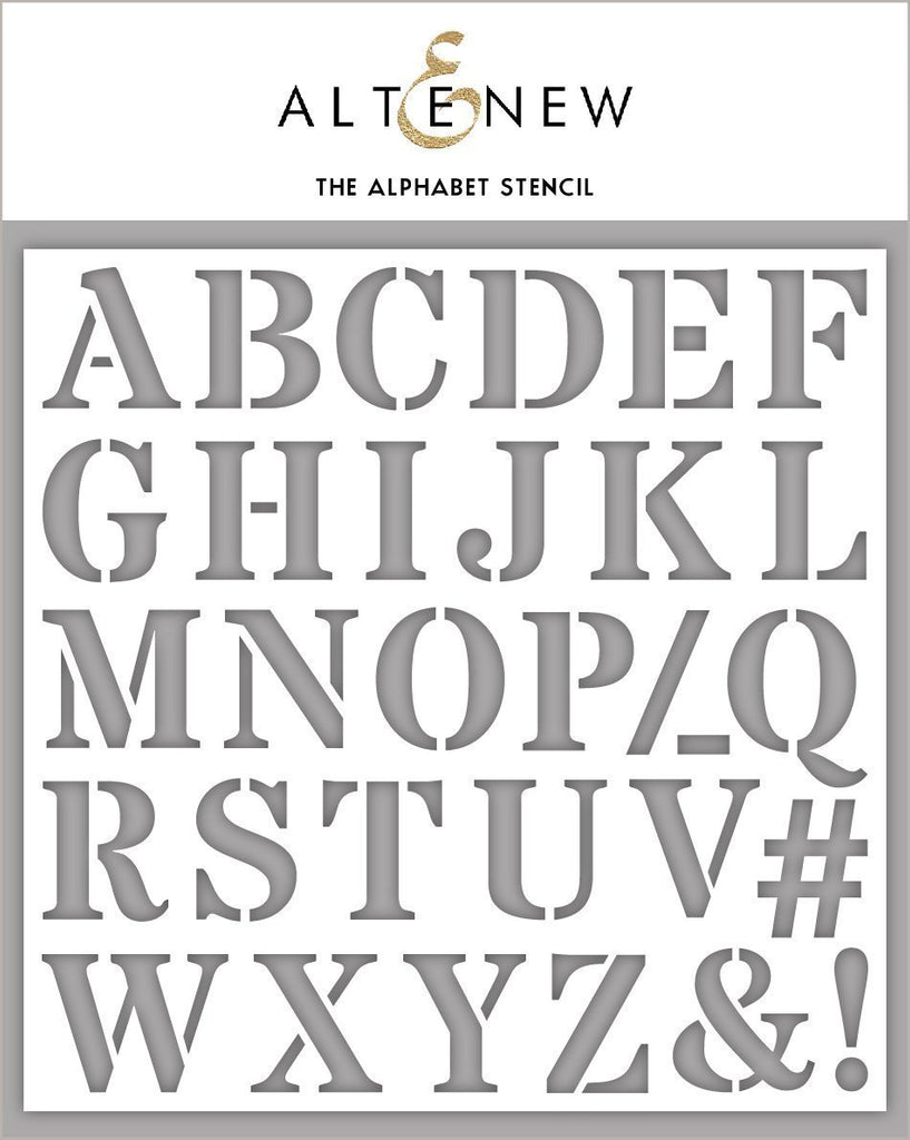 Le pochoir alphabet