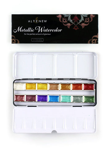 Metallic Watercolor 14 Pan Set