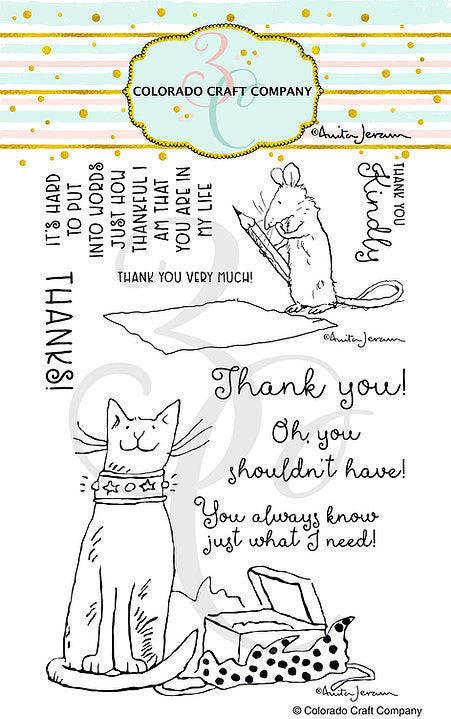 Anita Jeram - Thank You Kindly Stamp*