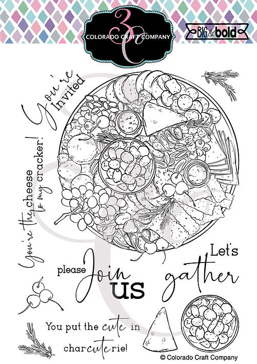 Big & Bold - Charcuterie Board 6x8 Clear Stamps*
