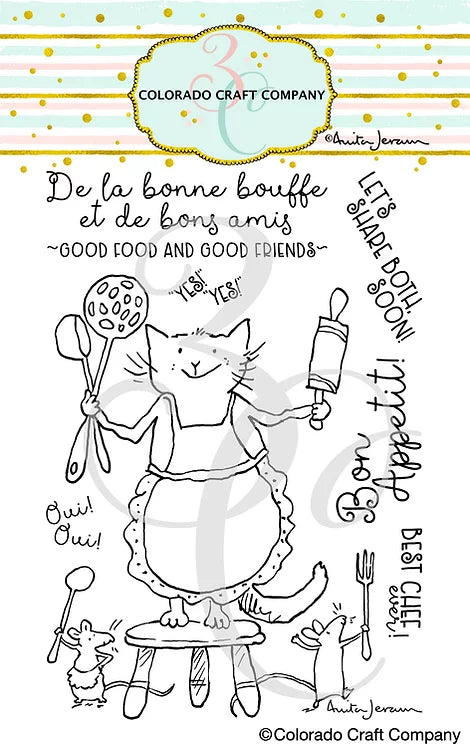 Anita Jeram - Bon Appetti 4 x 6 Clear Stamps*