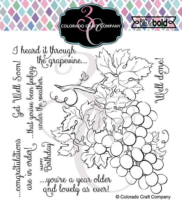 Big & Bold - The Grapevine 6x6 Clear Stamps*