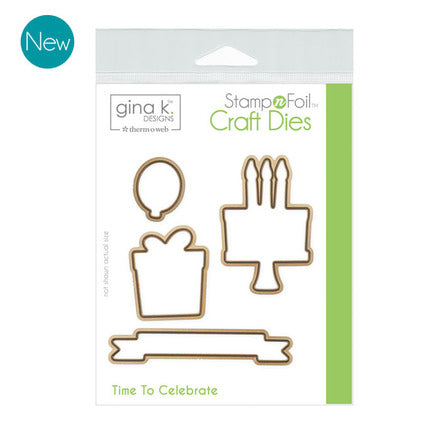 Ensemble de matrices de timbres et de feuilles GKD Time To Celebrate