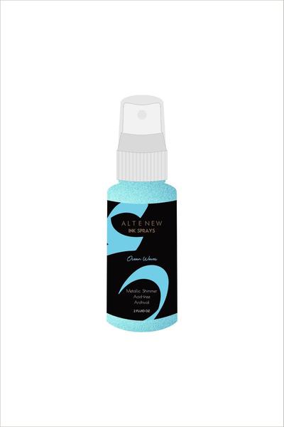 Spray d'encre scintillant métallisé Ocean Waves