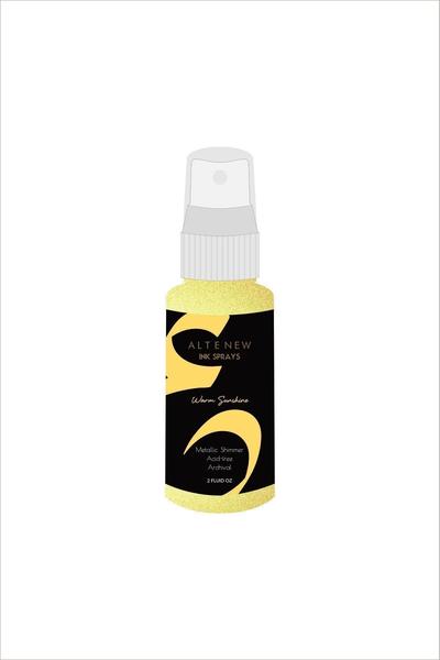 Spray d'encre scintillant métallisé Warm Sunshine