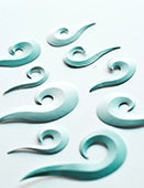 Curling Waves 3D Embossing Folder and Matching Dies