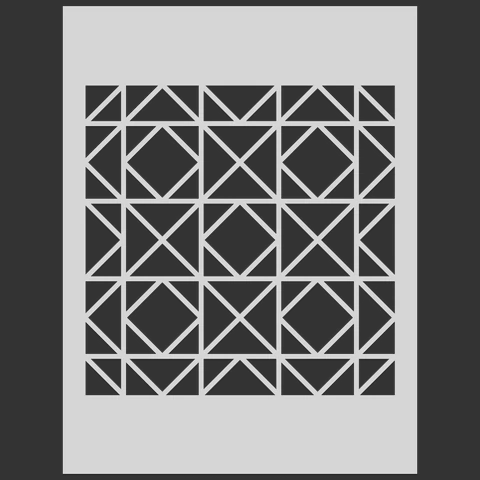 Stick and Stamp Stencil - Geometric*