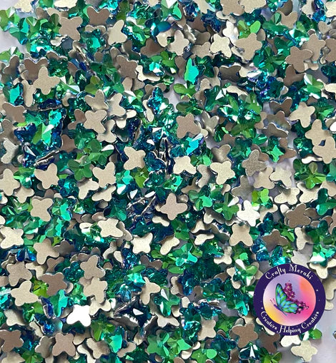 Meraki Sparkle Green Papillon Gemmes