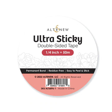 Ultra Sticky Double Sided Tape (1/4 inch × 50m)