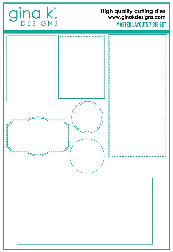 Ensemble de 7 matrices Master Layouts