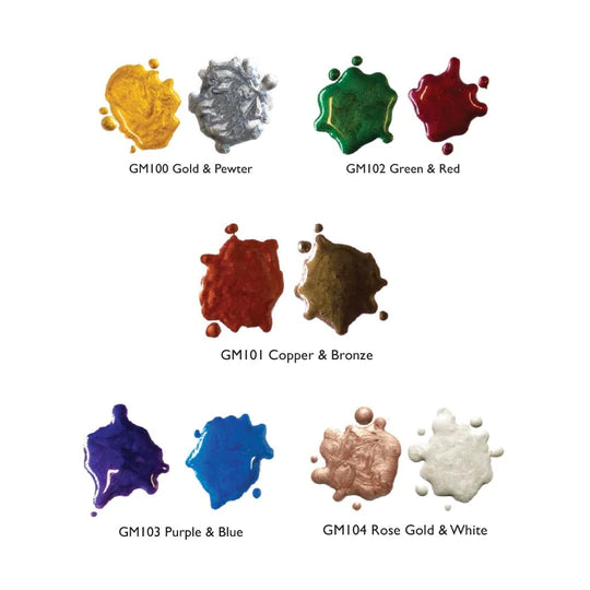 Purple & Blue Glimmer Metallic Inks*