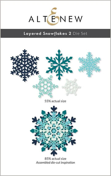 Ensemble de 2 matrices de découpe Flocons de neige en couches