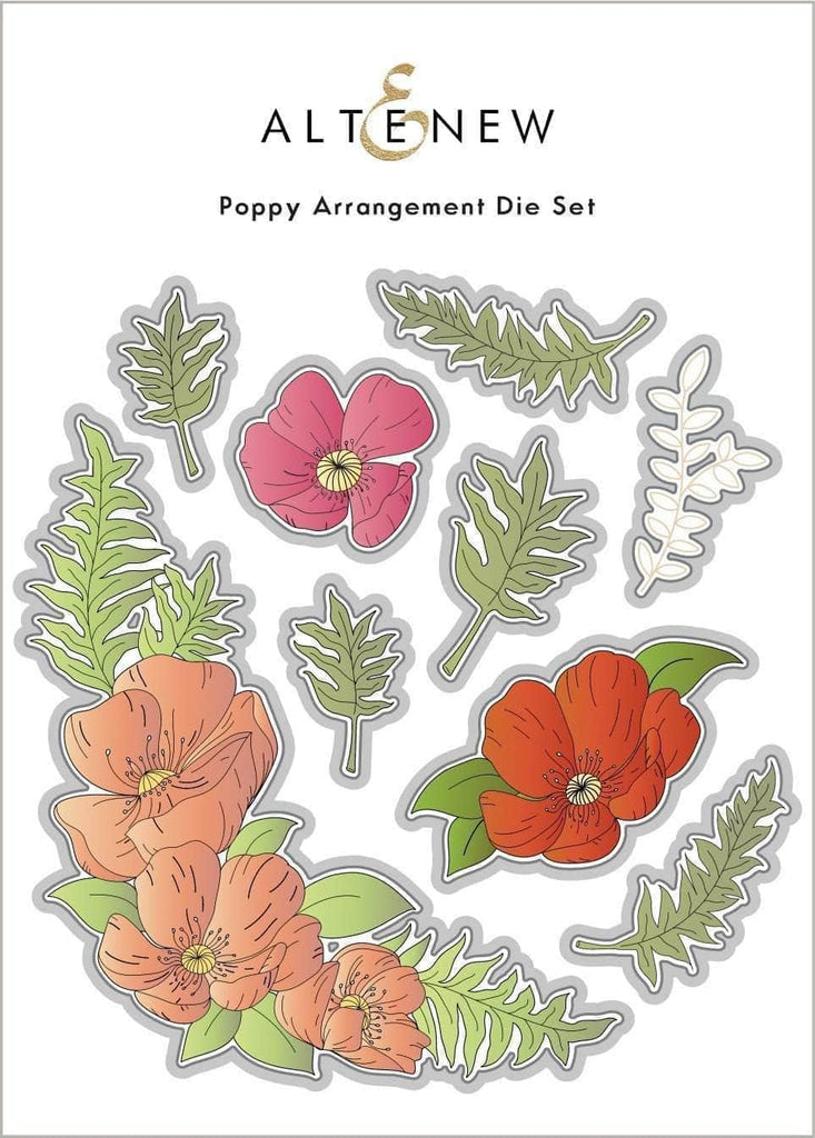 Ensemble de matrices d'arrangement de coquelicots