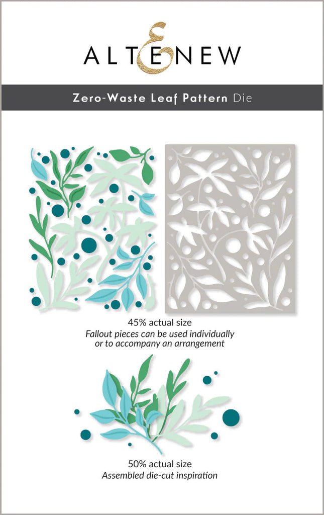 Matrice de découpe à motif de feuilles zéro déchet