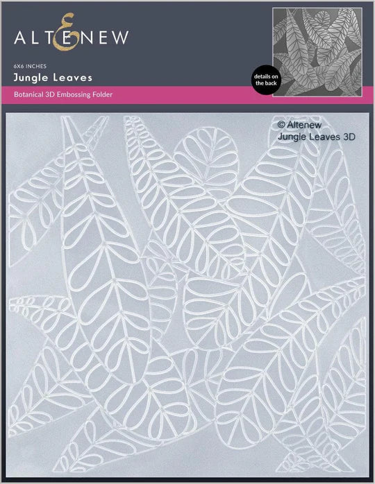 Dossier de gaufrage 3D Feuilles de la jungle