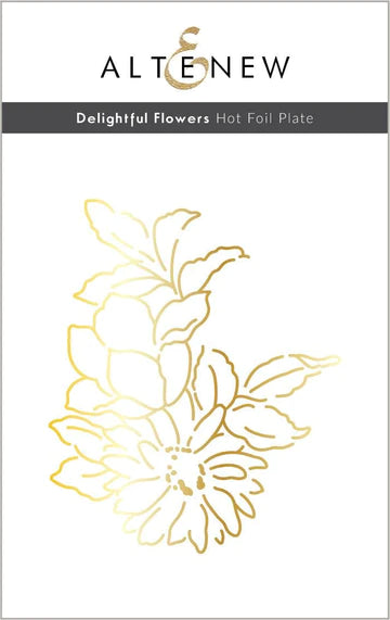 Assiette chaude en aluminium avec fleurs délicieuses