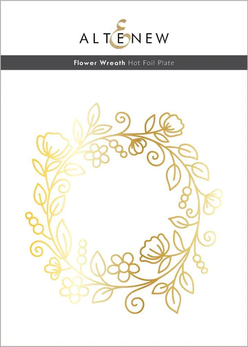 Flower Wreath Hot Foil Plate