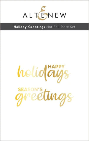 Ensemble d'assiettes chaudes en aluminium Holiday Greetings