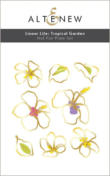 Vie linéaire : Ensemble d'assiettes à chaud pour jardin tropical