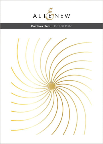 Rainbow Burst Hot Foil Plate