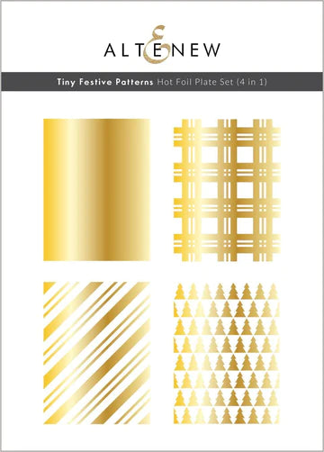 Ensemble d’assiettes à chaud Tiny Festive Patterns (4 en 1)