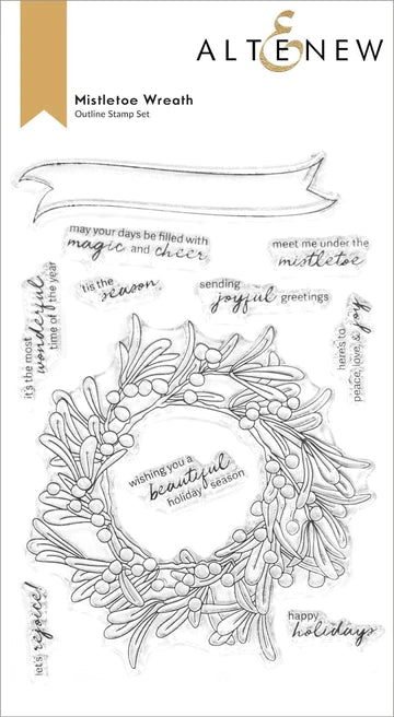 Mistletoe Wreath Stamp Set