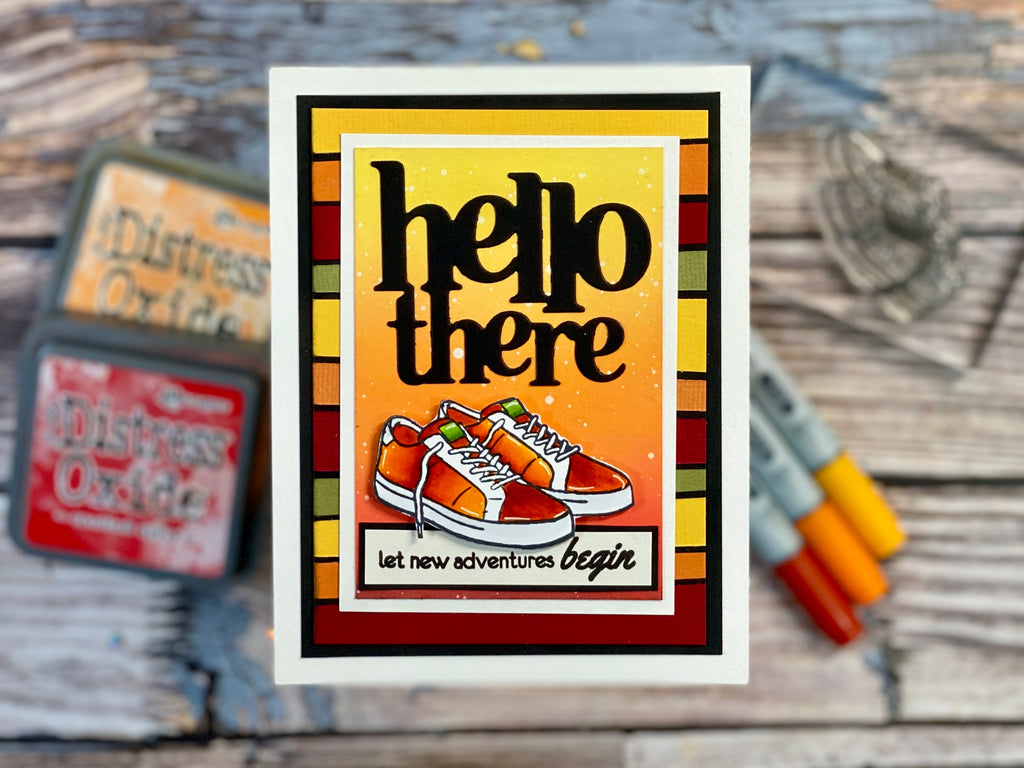 Using Scraps to create an Autumnal card with Altenew Classic Sneakers