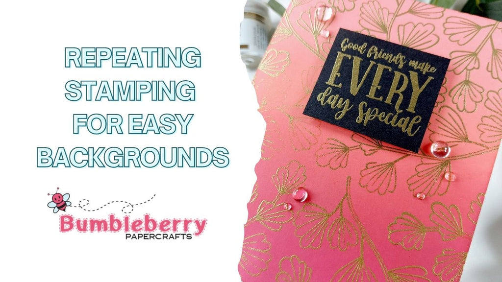 Repeat stamping for easy backgrounds - Catherine Pooler Ladies Who Lunch/Best Things in Life