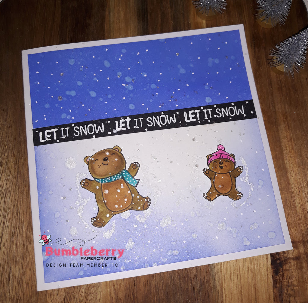 Let It Snow, Let It Snow, Let It Snow..........with Mama Elephant and Zig Markers.( Christmas Count Down Design)