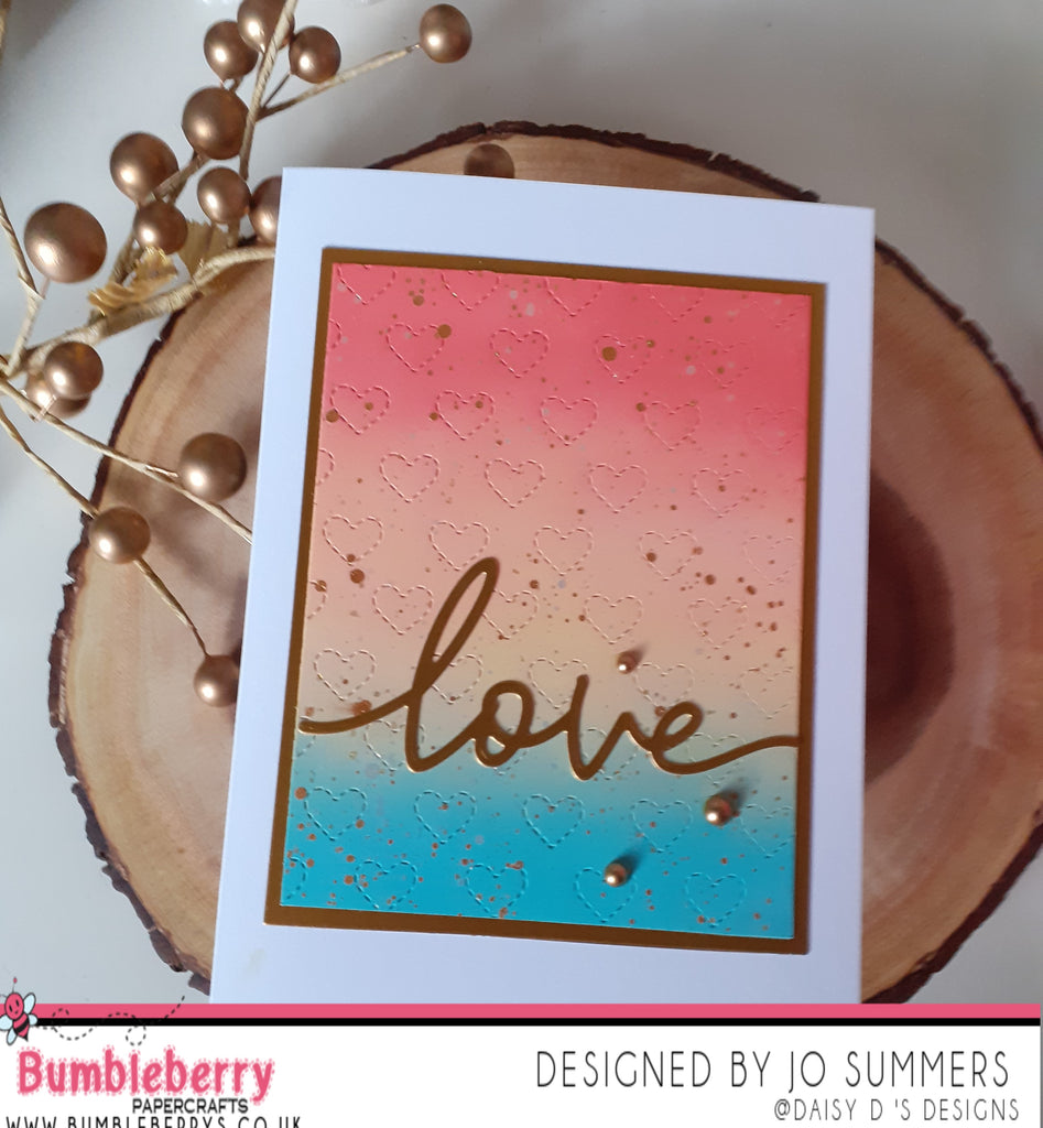 Quick And Simple Love Card Using Card Front Die from Concord & 9th
