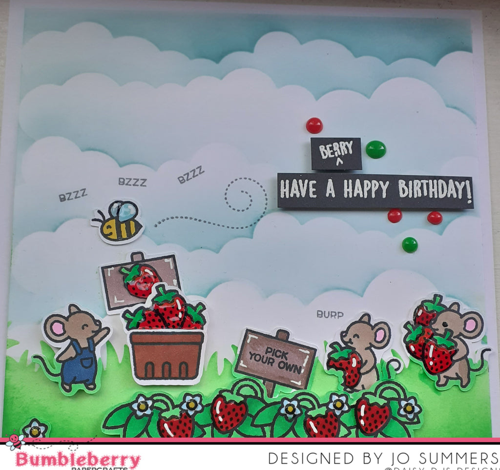 Have a Berry Happy Birthday Using The  Latest Spring  Release From Lawn Fawn