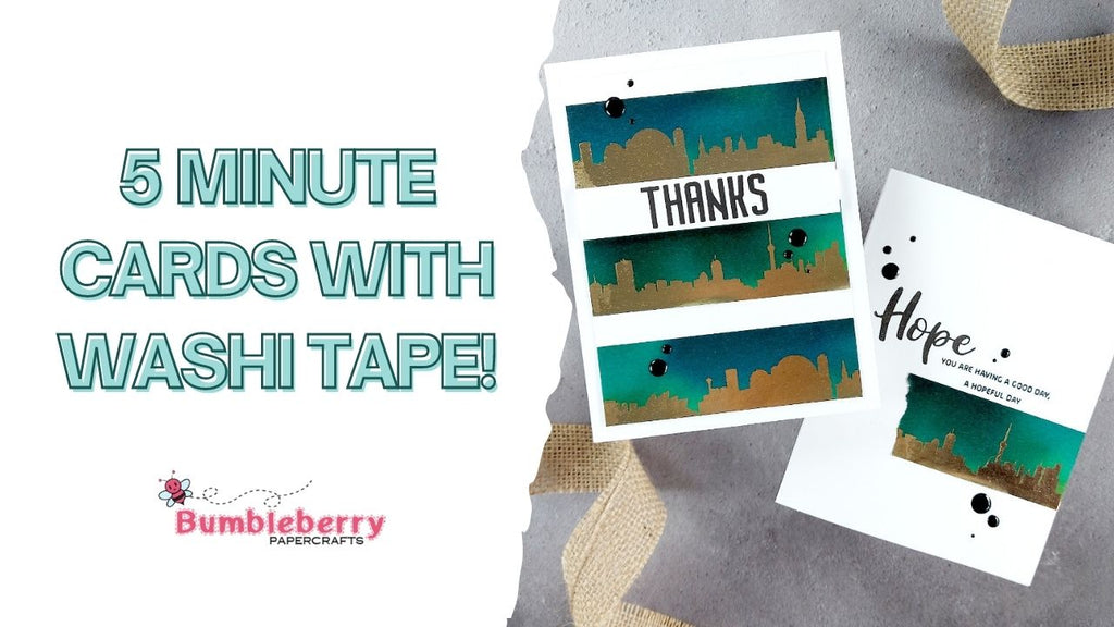 Cartes de 5 minutes avec Washi Tape - Altenew Washi Tape ! 