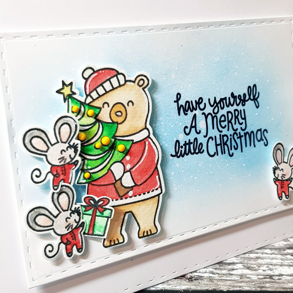 Avery Elle - 'A Merry Little Christmas' card - Jen Kray