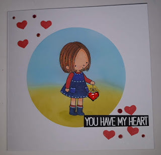 Quick One Layer Design, Perfect For Valentines Or Just a Card To Say You Care.