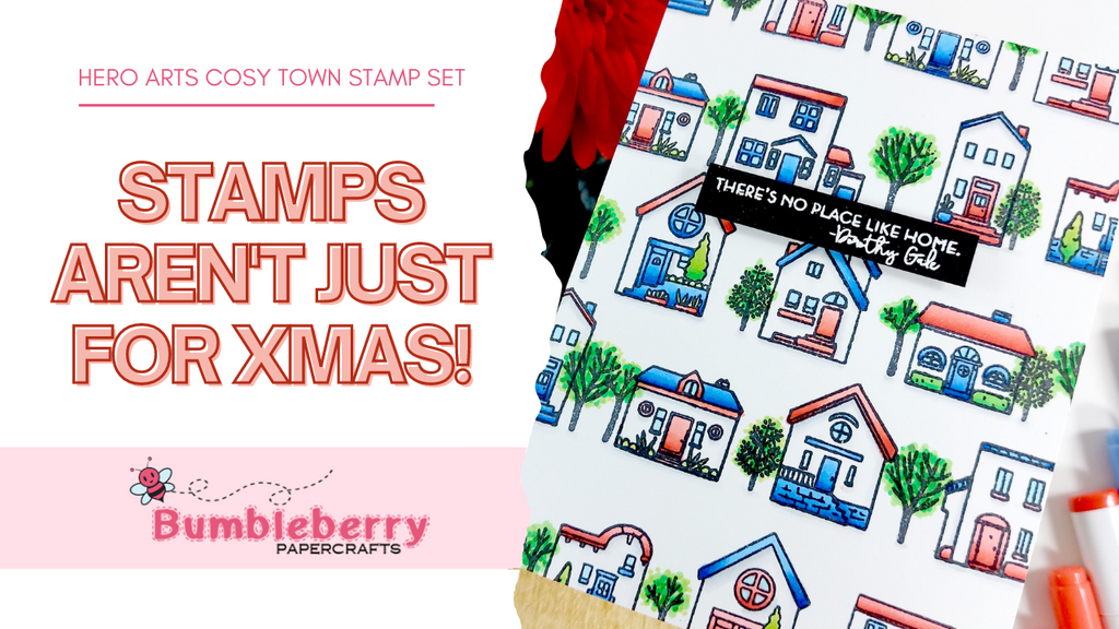Les tampons ne sont pas réservés à Noël – Créez avec le jeu de tampons Cozy Town ! 
