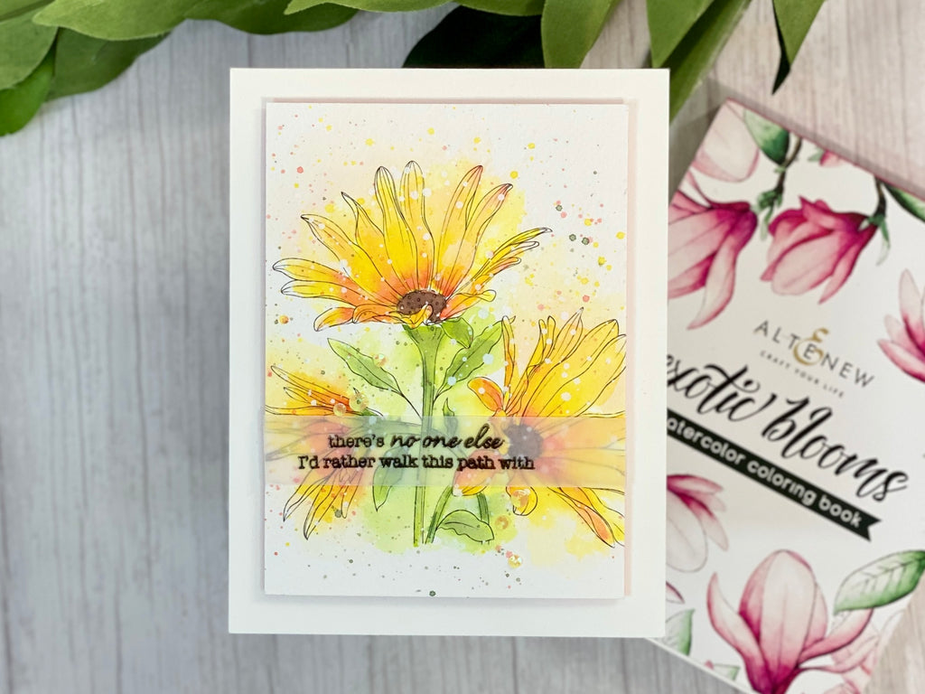 Loose Watercoloring, Exotic Blooms Coloring Book