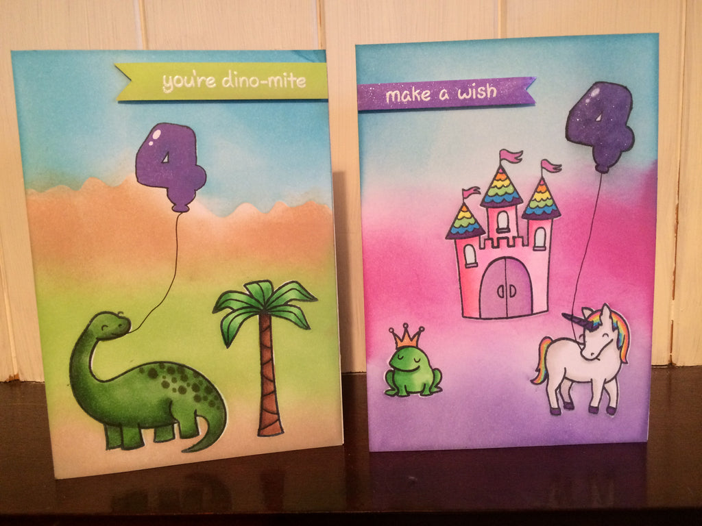 Cartes You're Dino-mite et Make a Wish pour les enfants de 4 ans