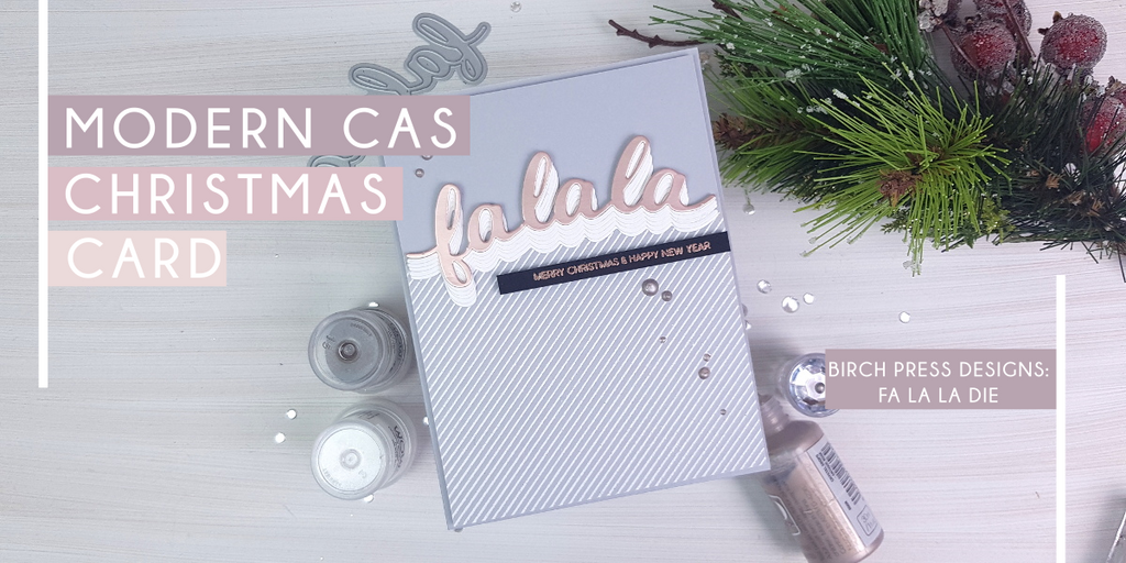 Modern CAS Christmas Card