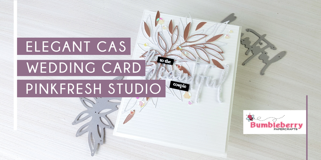 Elegant CAS wedding card