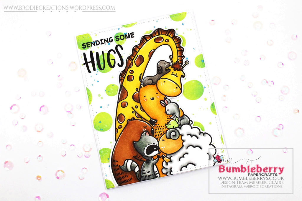 Sending Hugs With Waffle Flower's "Group Hug" Stamp Set!