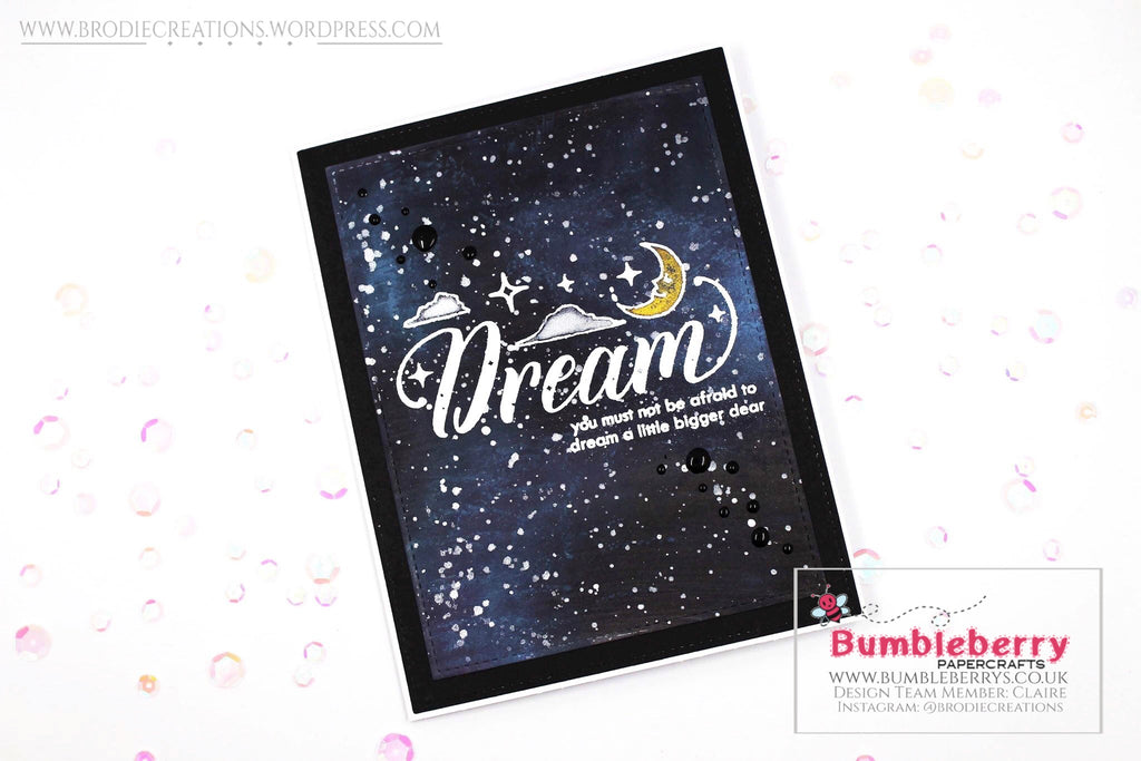 Carte d'encouragement utilisant le jeu de tampons « Word Series : Dream » de Pink Fresh Studio !