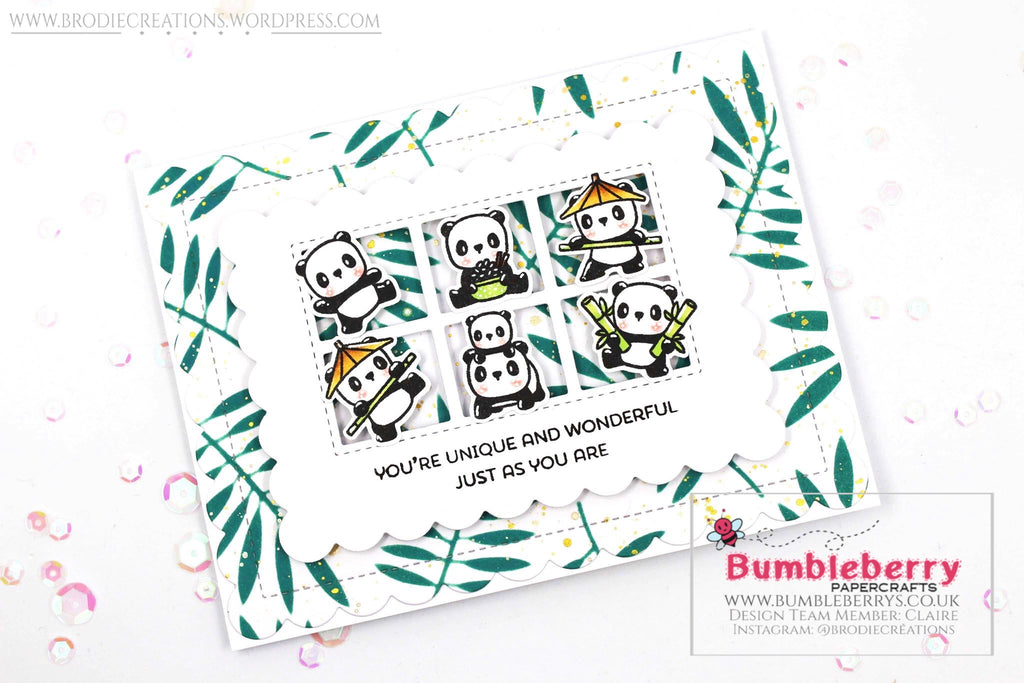 Just Because Card Using Mama Elephant's "Little Panda Agenda" Stamp Set!