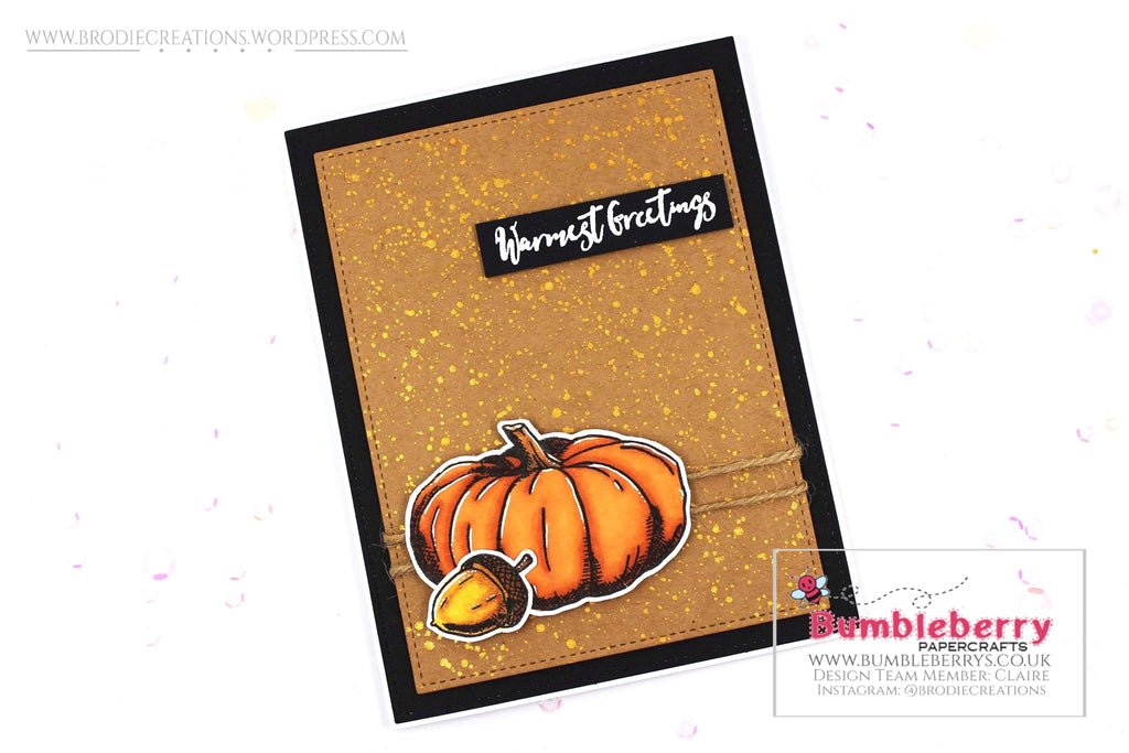 Simple Card Using Concord & 9th's "Autumn Harvest" Stamp Set!