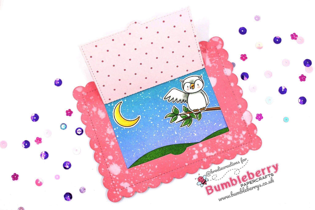 Hip Hip Hoo-Ray! Cute Peekaboo Card Using Heffy Doodle "Hootiful" Stamp Set!