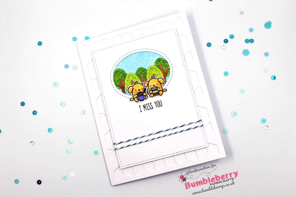 Friendship Card Using Mama Elephant "Little Dog Agenda" Stamp Set!