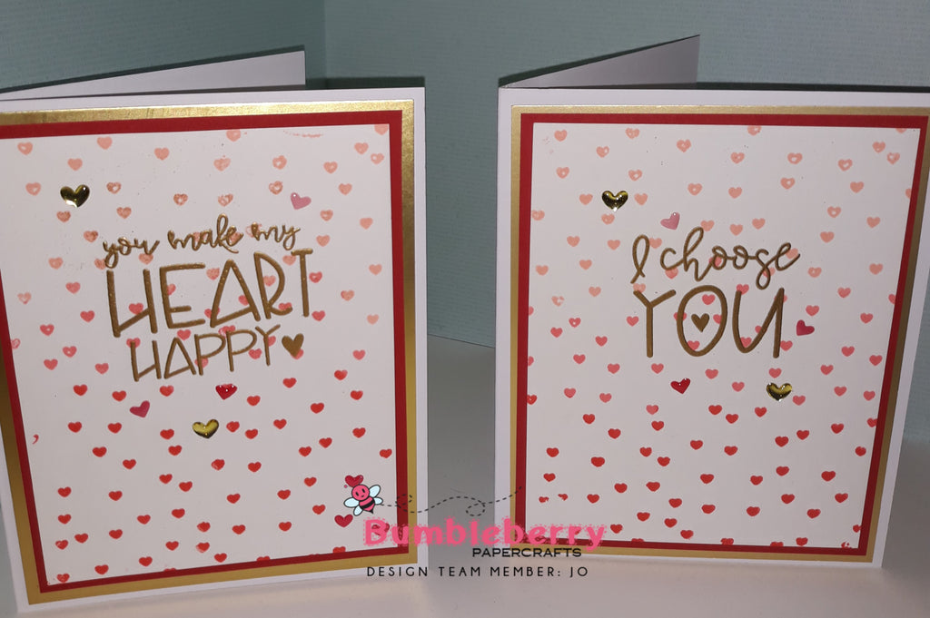 You make my Heart Happy....... Valentines Card No 3 Plus My first video demo