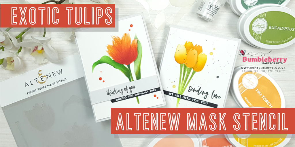 Pochoir de masque Altenew - Tulipes exotiques 