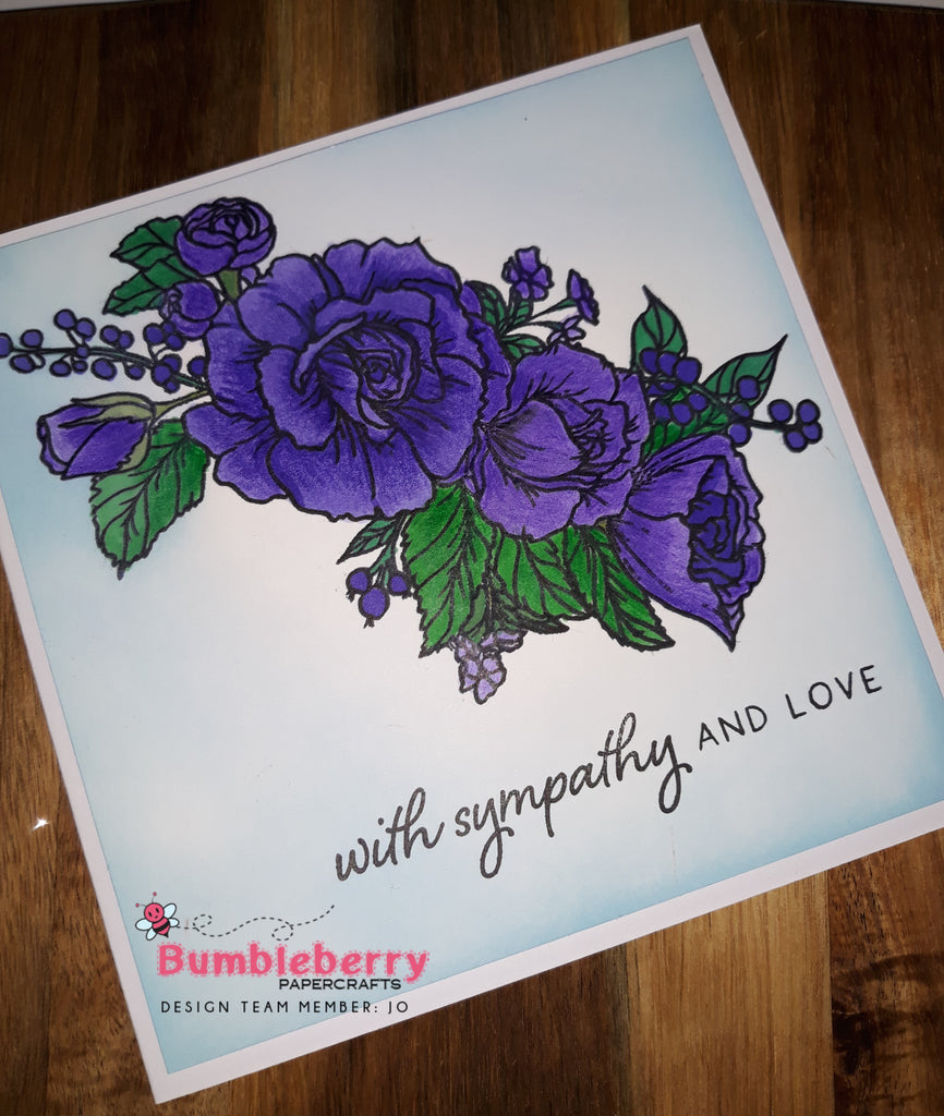 Everything Wonderful, Large Floral Design Used To Create, a Sympathy Card and  A Bonus Card
